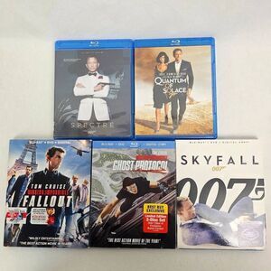 Blu-ray Lot James Bond 007 Mission Impossible 5 Movies
